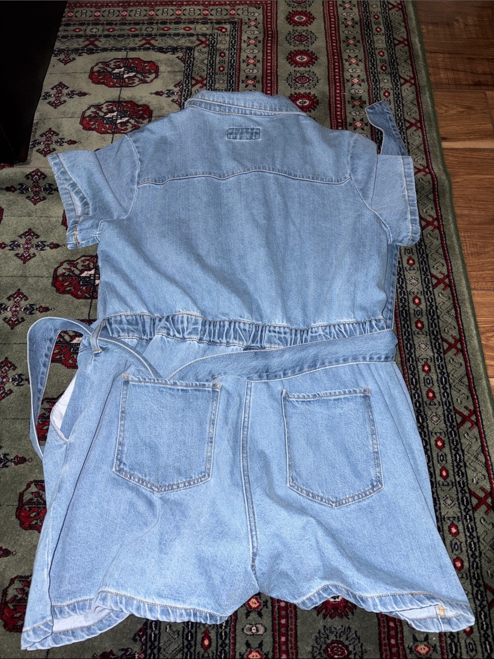 TAKING ALL OFFERS ) Forever 21 Light Blue Denim Topstitch Detail - Picture 4 of 4